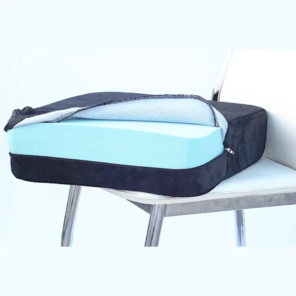 orthopedic comfort flat cushion on a chair